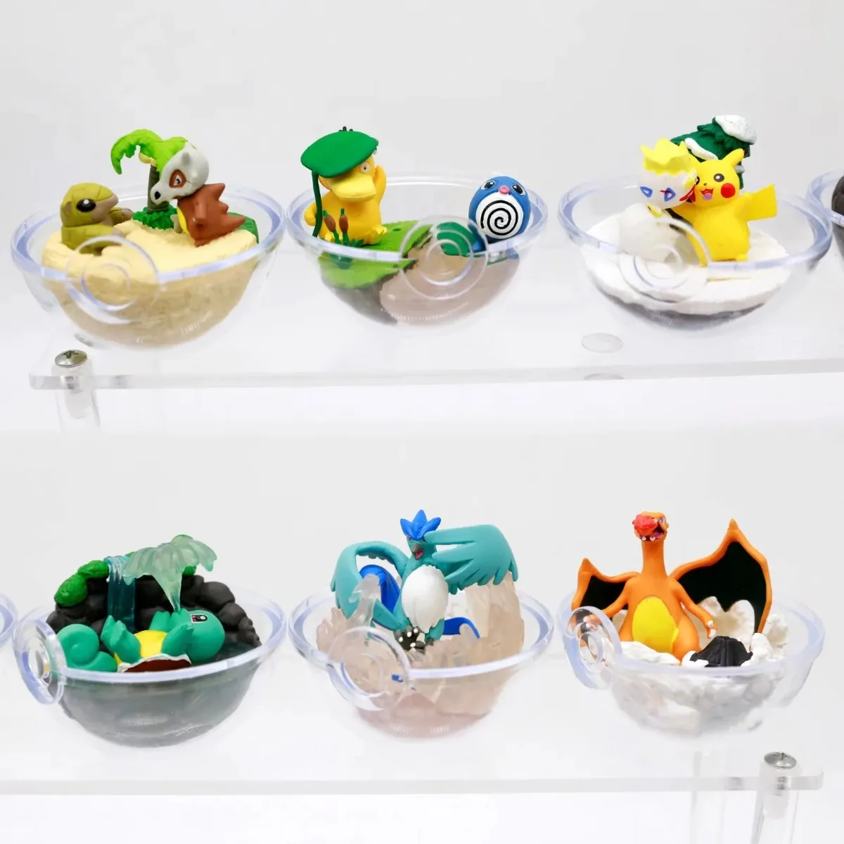 

ReMent Pokemon Terrarium Blind Box Scene Figure Squirtle Psyduck Charizard Articuno Snorlax Miniature Pocket Monster Toy Collect