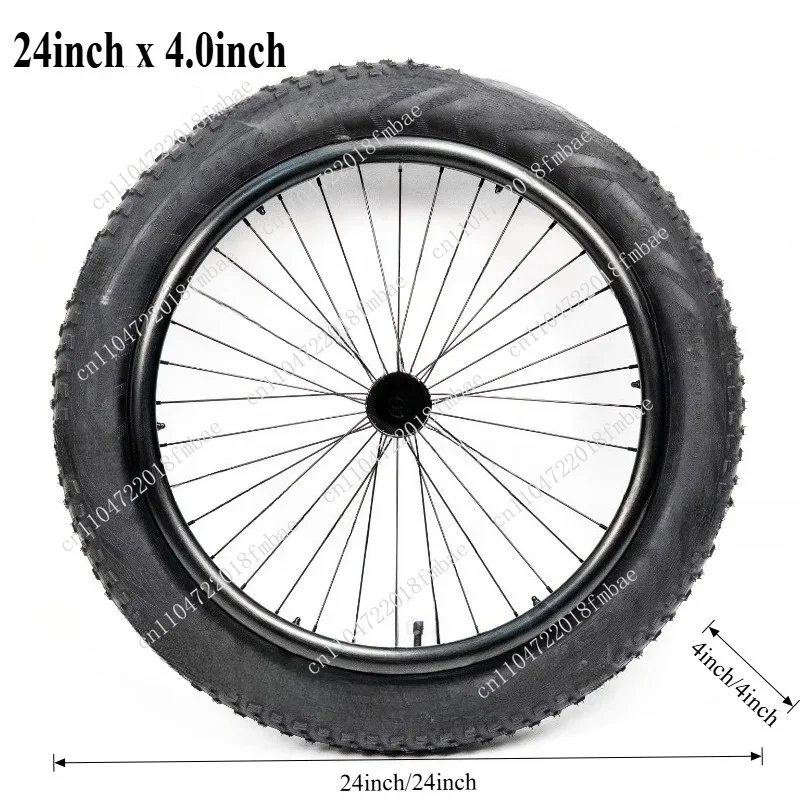 24 Inch x4.0 Fat Tire Wheelchair Wheel Beach Wide Tire Snow Wheels Spare Parts for Outdoor Mobility