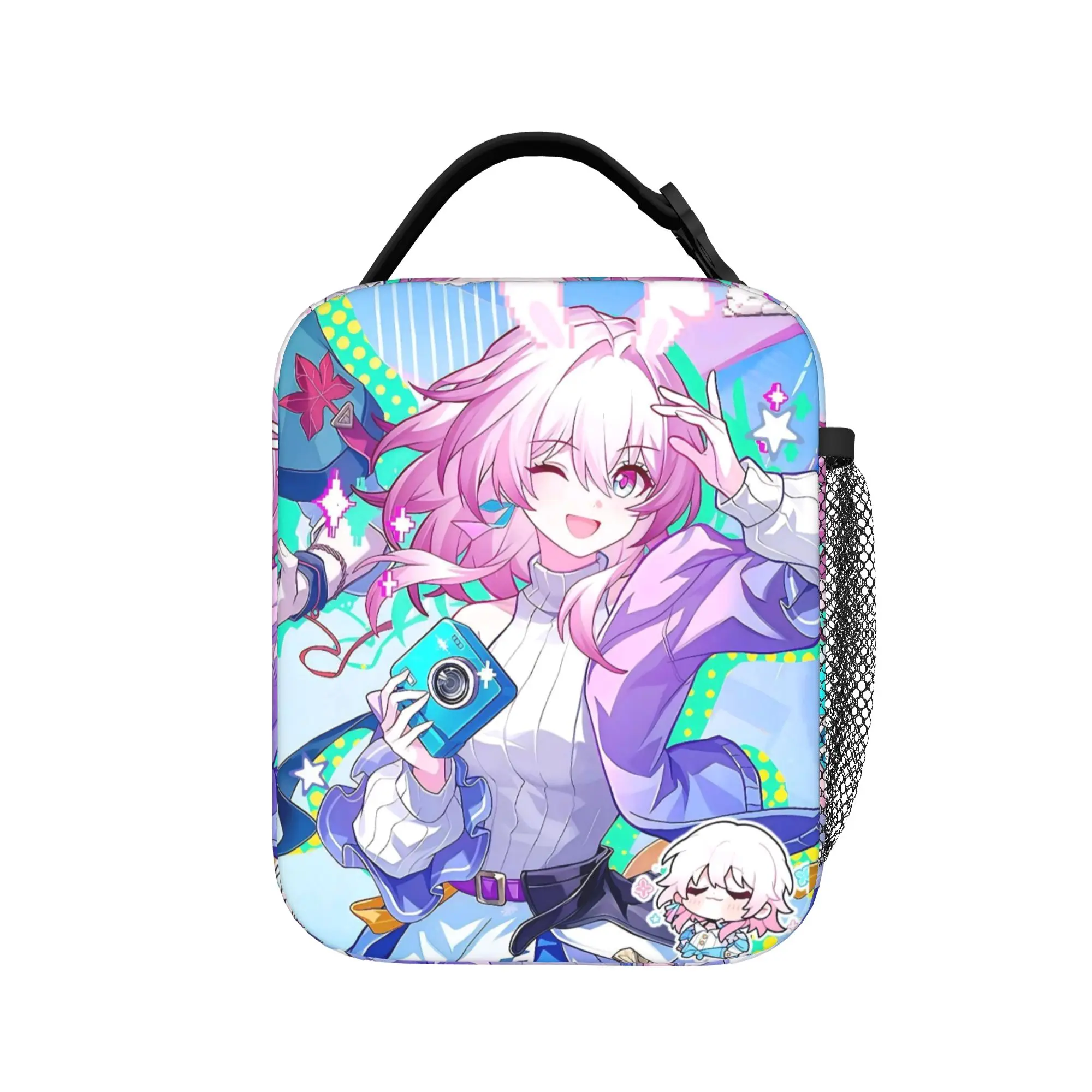 Honkai Star Rail Merch Insulated Lunch Bag For School Office  Storage Food Boxes Portable Cooler Thermal Lunch Boxes