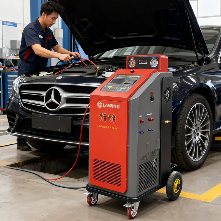 

Factory Supply High Quality Dual System Car Air Condition Flush Recovery and Recharge R1234yf AC Machine R134a Automatic