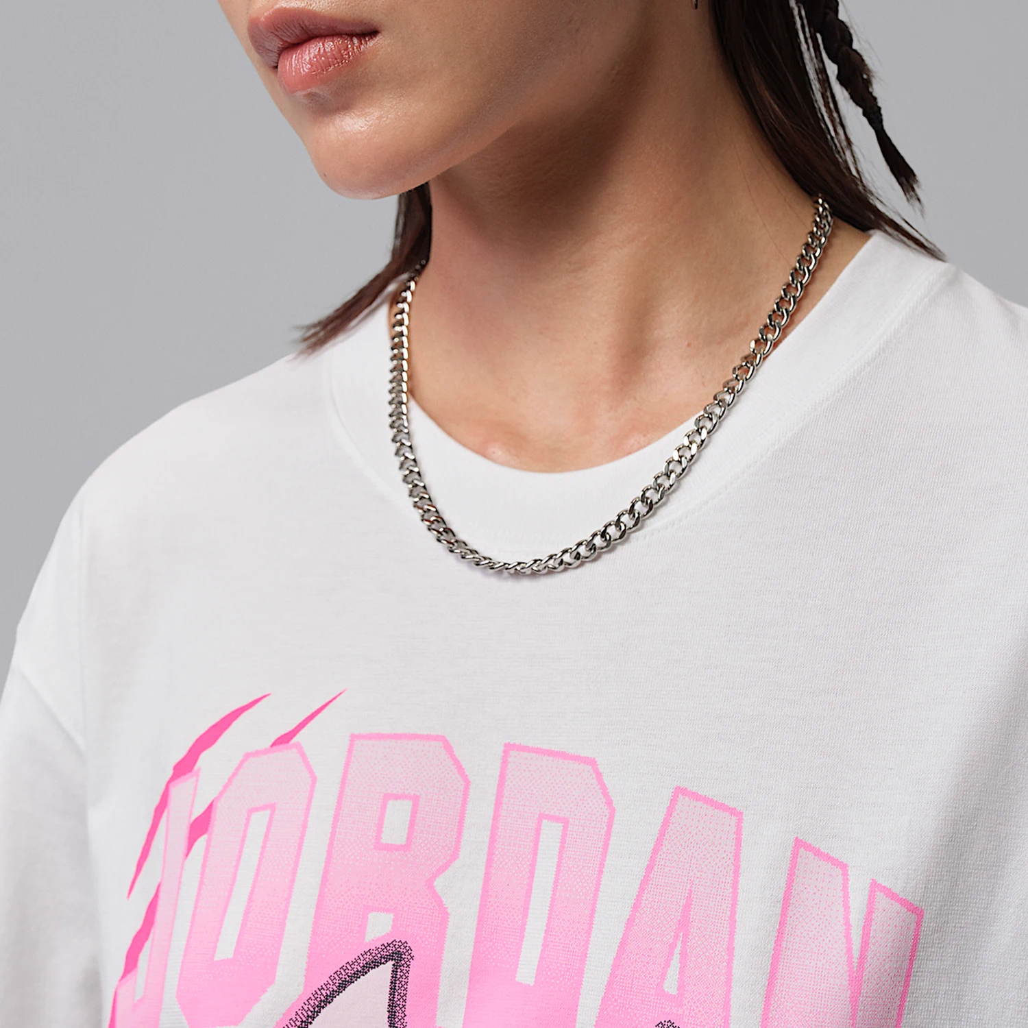 Nike genuine JORDAN women's loose, trendy, soft and casual printed T-shirt IR7007-100 view 3