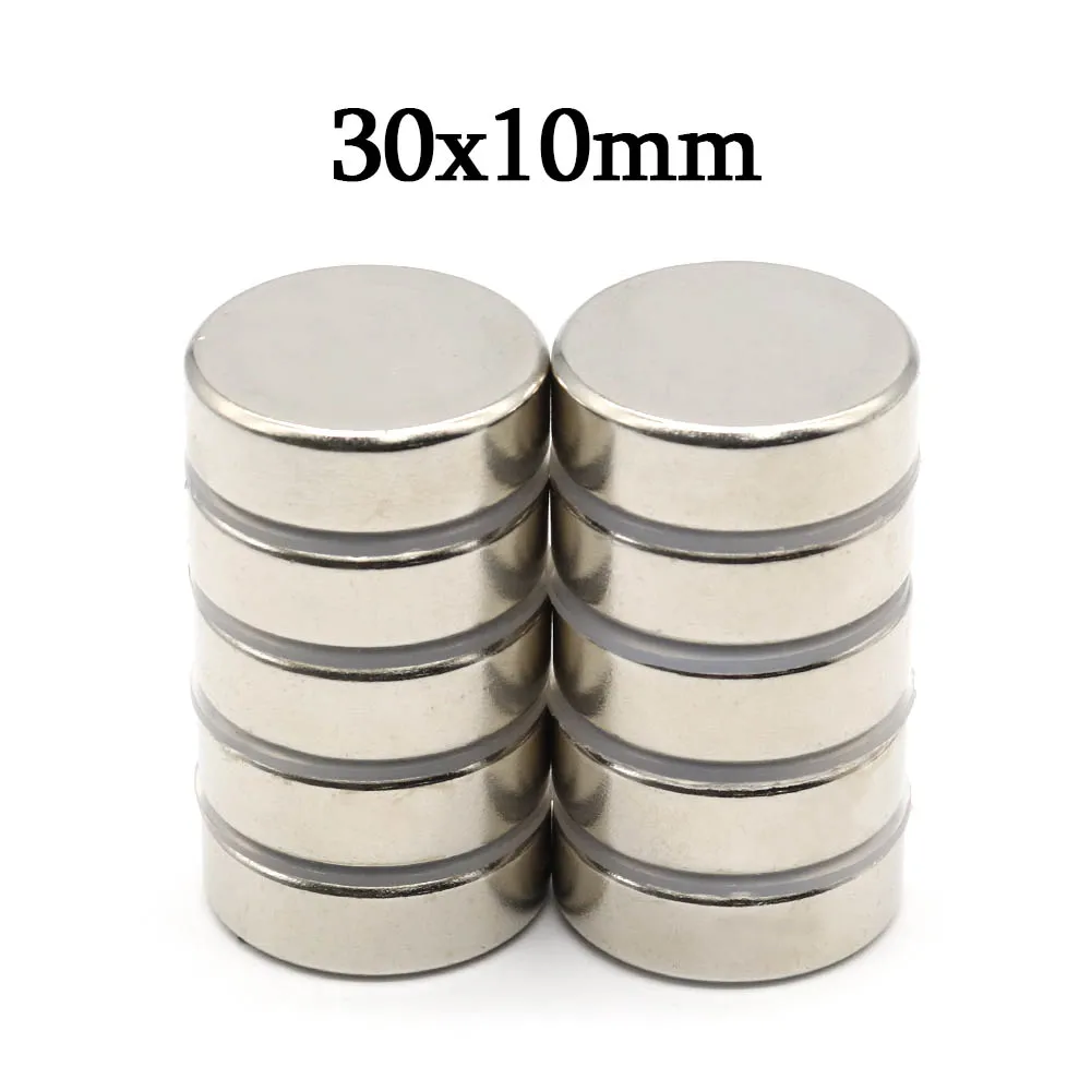

30mmx10mm Super Strong Round Neodymium Magnet Powerful Magnets N35 small Permanent Magnetic NdfeB Refrigerator Magnet 30x10