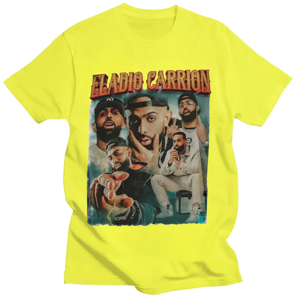 Eladio Carrion Graphics T Shirt Women Men\'s Short Sleeve T-shirt Harajuku Streetwear American Rapper Fashion Oversized Tee Shirt