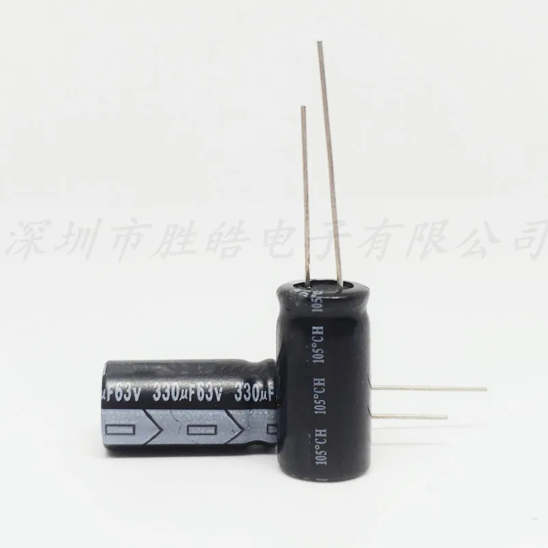 

(20PCS) 63V330UF Volume：10x23mm Aluminum Electrolytic Capacitors High Quality