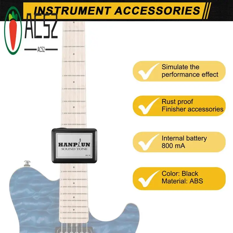 

AC52-Guitar Tone Completer Sound Opener Simulates The Vibration Of Actual Playing Guitar Reache Full Sound Potential HK-01