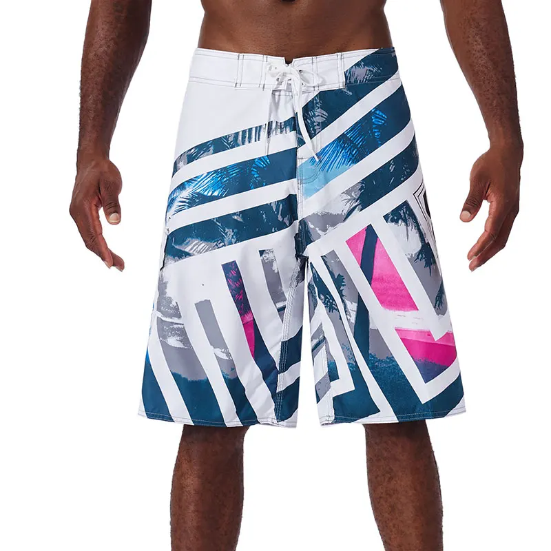 Men Beach Quick Drying Shorts Summer Mens Surf Beach Shorts Fast Dry Swim Trunks With Lining Bermuda Fitness Muscle Short Pants