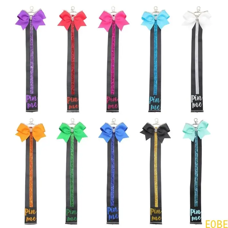 

E0BE Sparkling Cheerleader Keychain for Backpack Decoration Cheer Competition Accessory