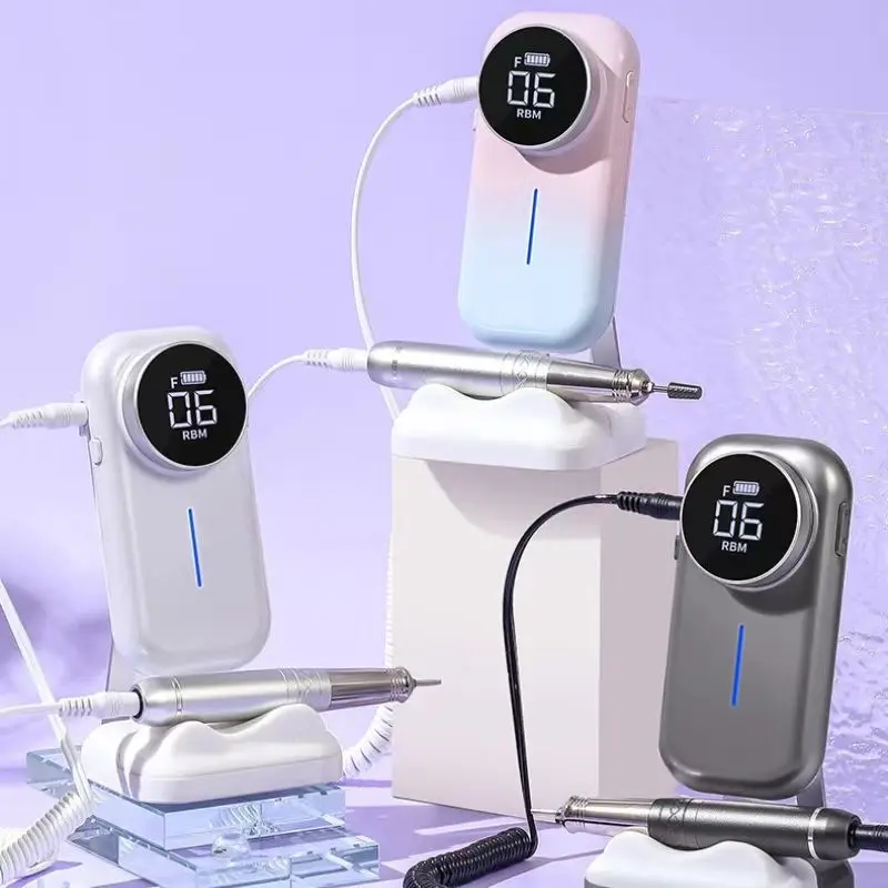 

Professional Rechargeable Efile Nail Drill Machine Hollow Cup Manicure Polisher with High Efficiency and Comfortable Use