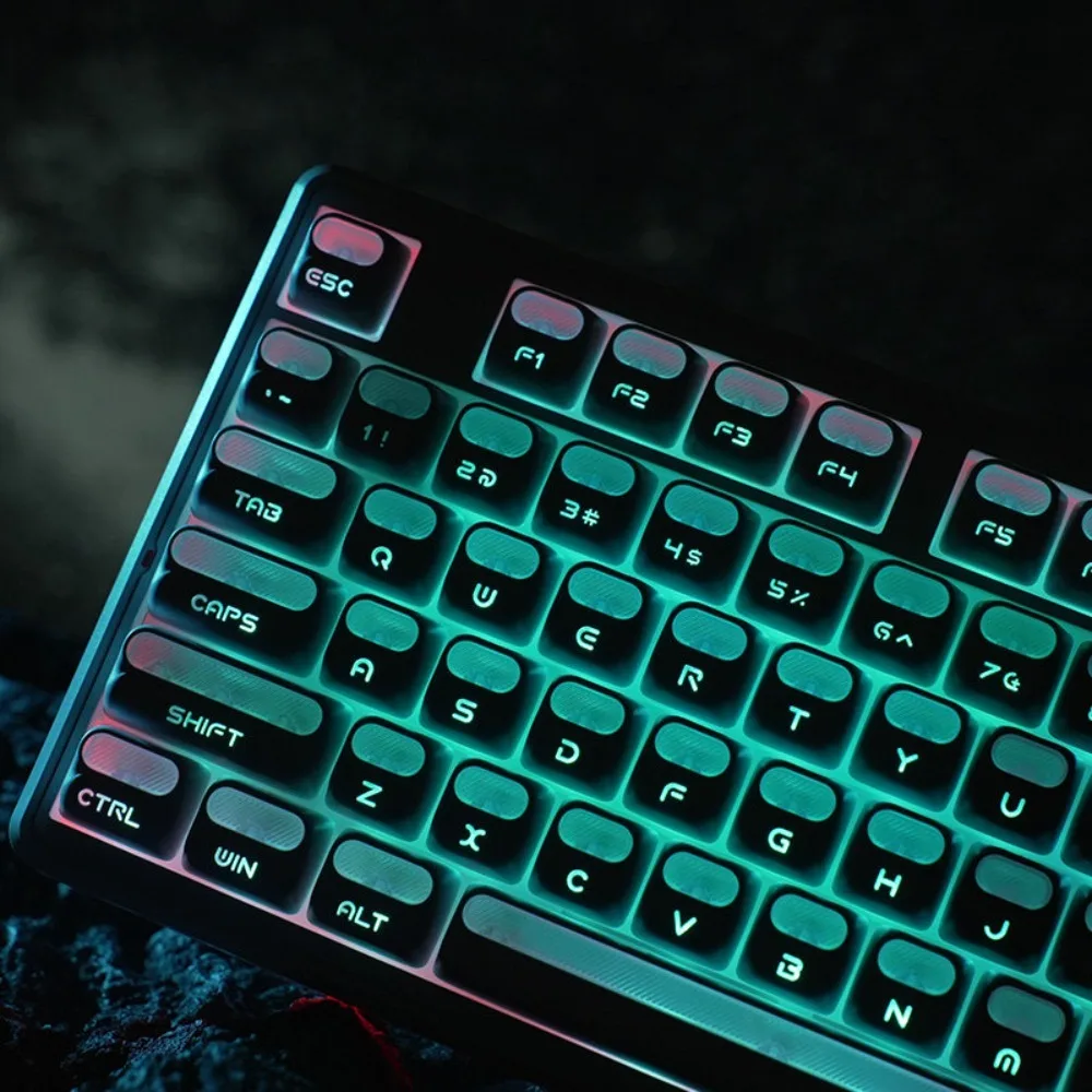 ZuoHe Astronaut Theme Keycaps Set PBT Sublimation XDA-Profile Transparent for MX Mechanical Keyboard Custom Pc Accessories Gifts