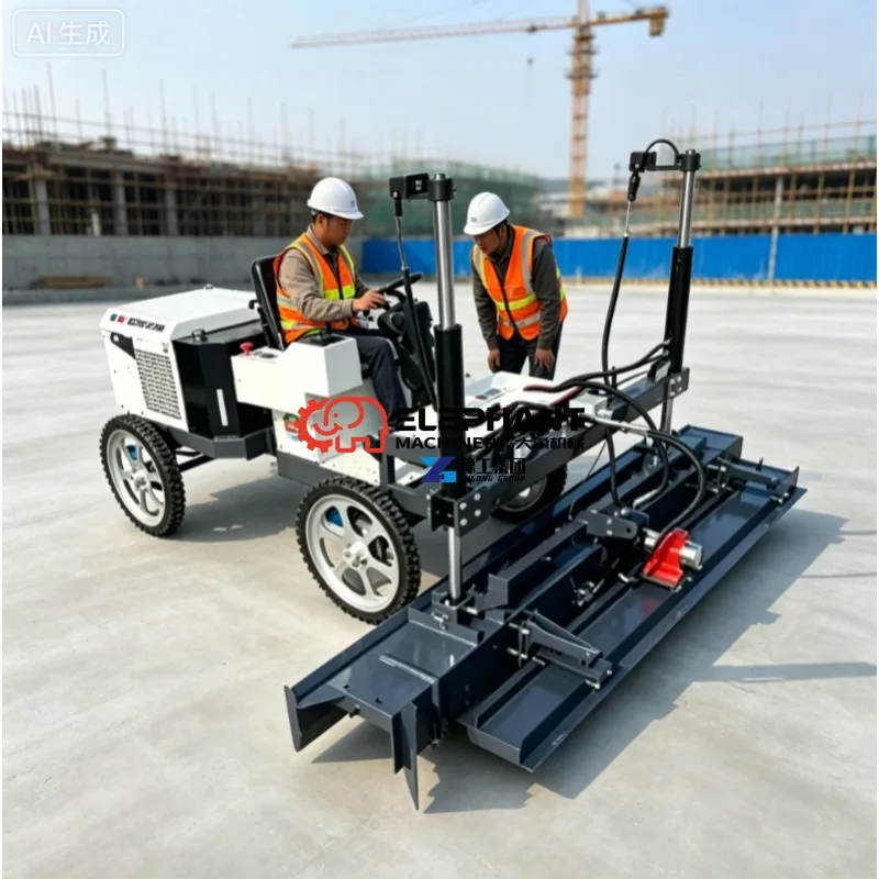 YUGONG Hot Sale Hydraulic Motor Pump Laser Screed Vibrating Plate Concrete Leveling Machine High Efficiency Factory Floor
