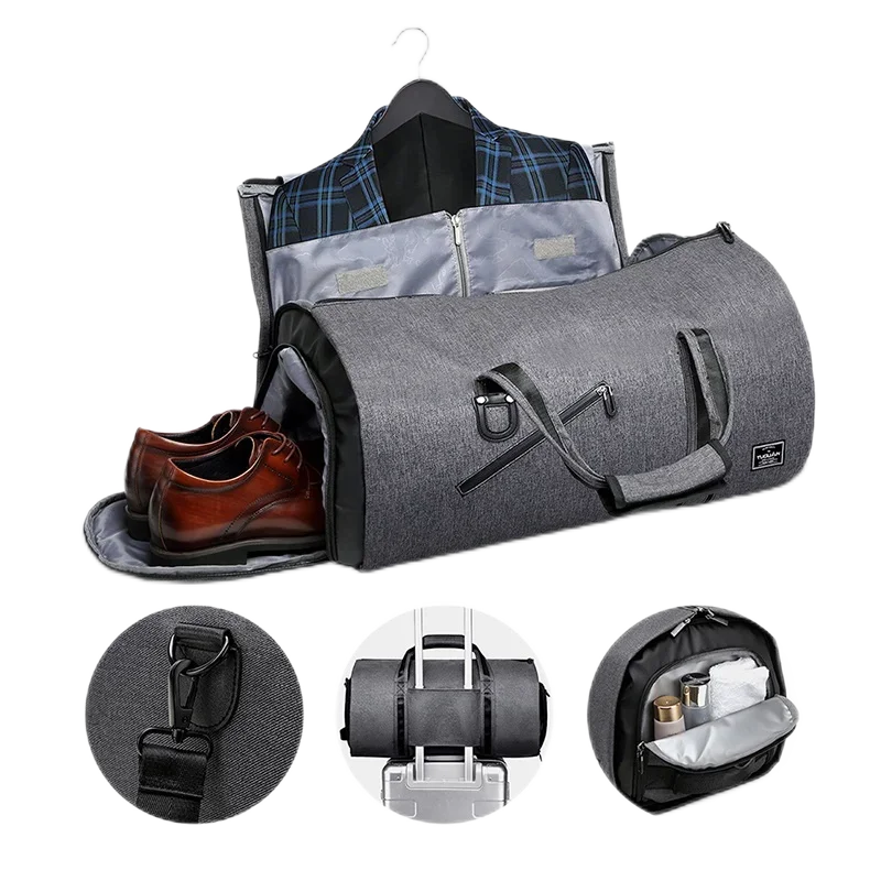 

New Garment Bag with Shoes Compartment Torba Podróżna Carry on Luggage Travel Suit Bags Garment Duffle Bag for Men Weekender Bag