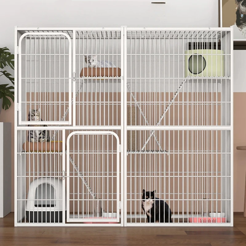 

New Storage Rack Cat Cage multilayer Storey Villa Super Cat Climbing Rack Cats Nest House переноска для кошек pet cages dogs