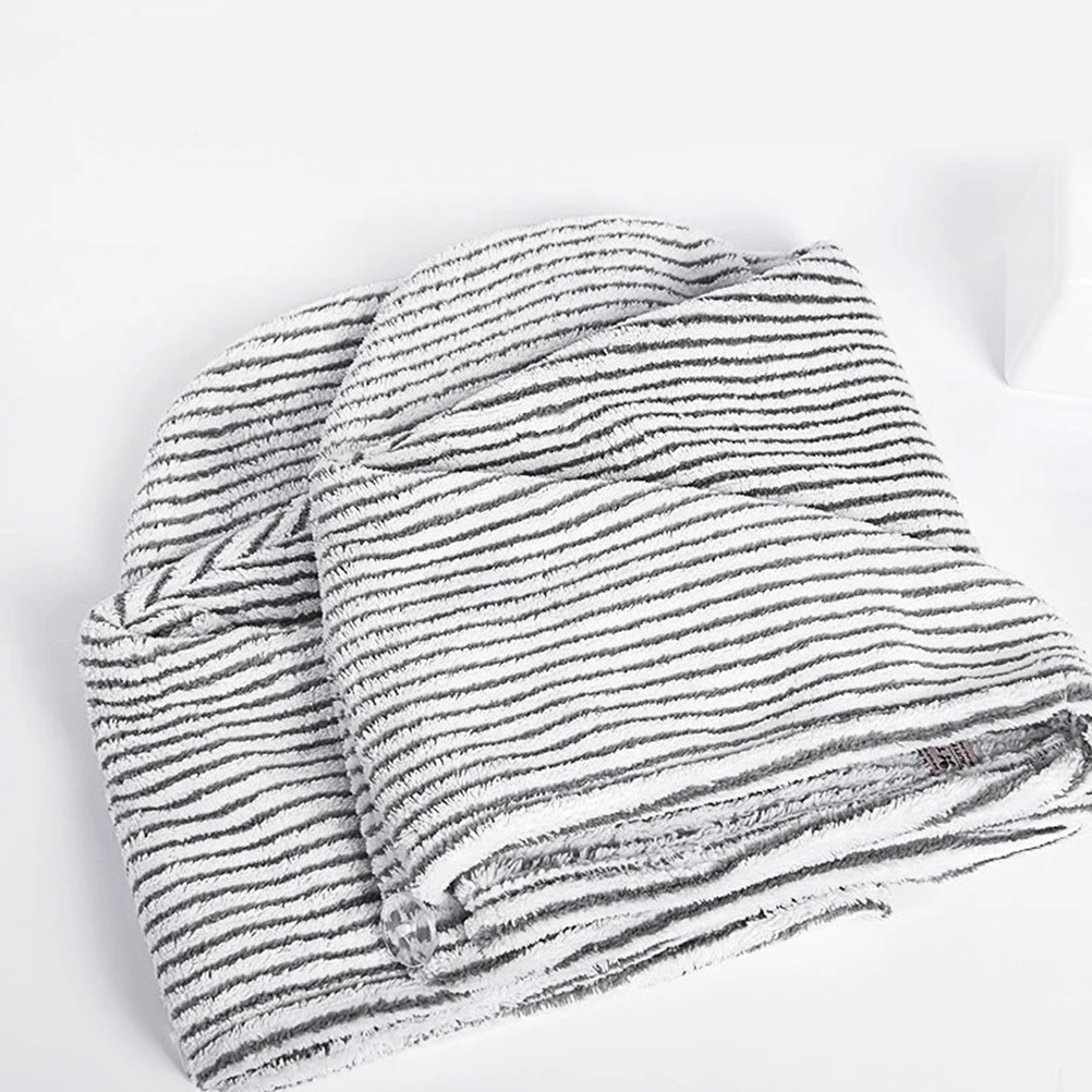 

Dry Hair Cap Quick Drying Towel Absorbent Head Fiber Shower Bath Miss