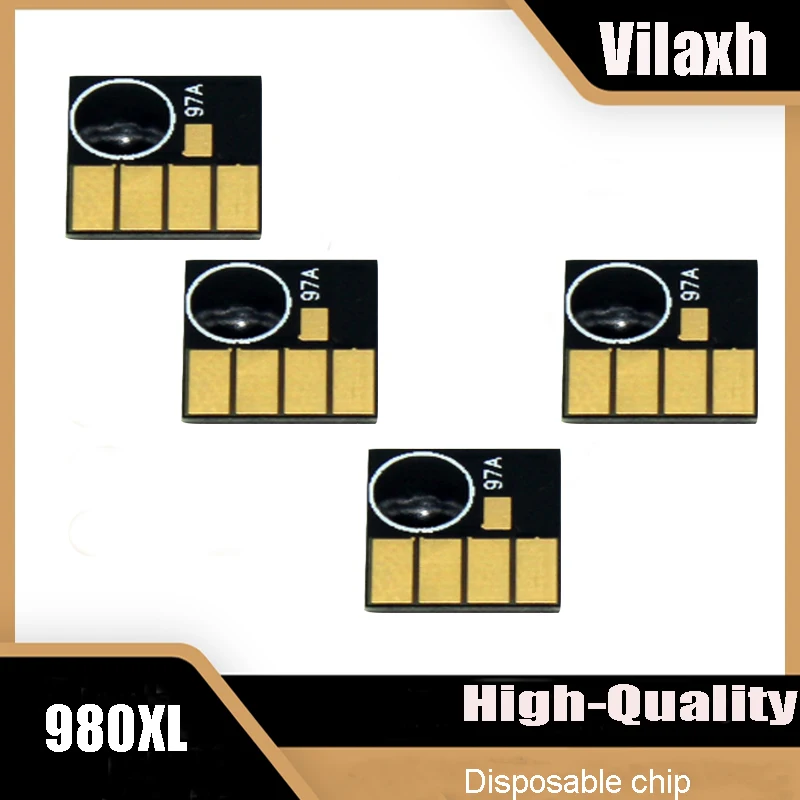 Vilaxh 980XL Ink Cartridge Disposable chip For HP Officejet Enterprise Color 980 980XL X585dn X585f X585z X555dn X555xh Printers