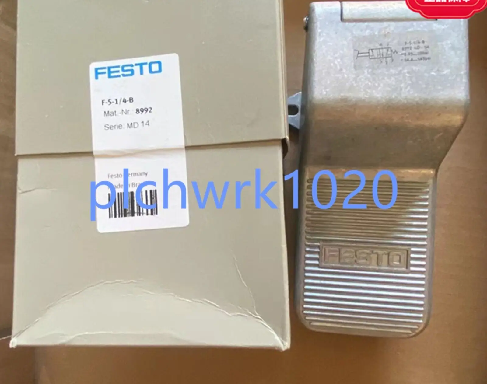 1 PCS NEW IN BOX Festo double electric control foot valve F-5-1/4-B 8992