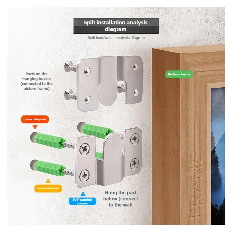 أرفف جدار طاولة قابلة للطي رفوف جدارية عائمة من الفولاذ المقاوم للصدأ مشبك معلق فلوش جبل شماعات الأثاث التعشيق قوس