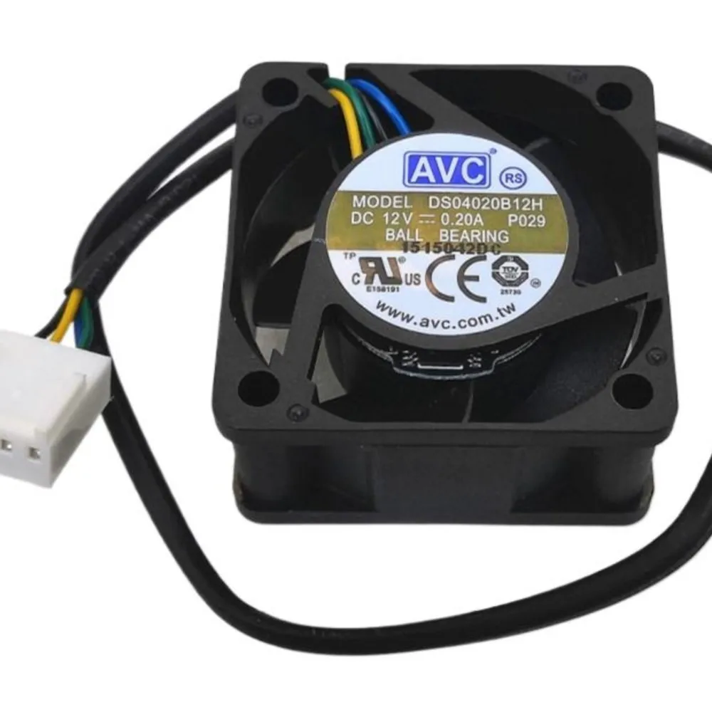 

40mm Cooling Fan For AVC DS04020B12U 4020 40MM 4CM 40X40X20 DC 12V 0.25A for Jetson Nano, PWM Speed Adjustment Strong Air Cooler