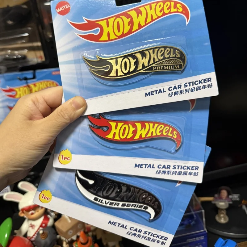 New Stock 2026 Hot Wheels Co-Branded Car Stickers Classic Logo Series Car Model Desktop Decoration Collection Surprise Gift