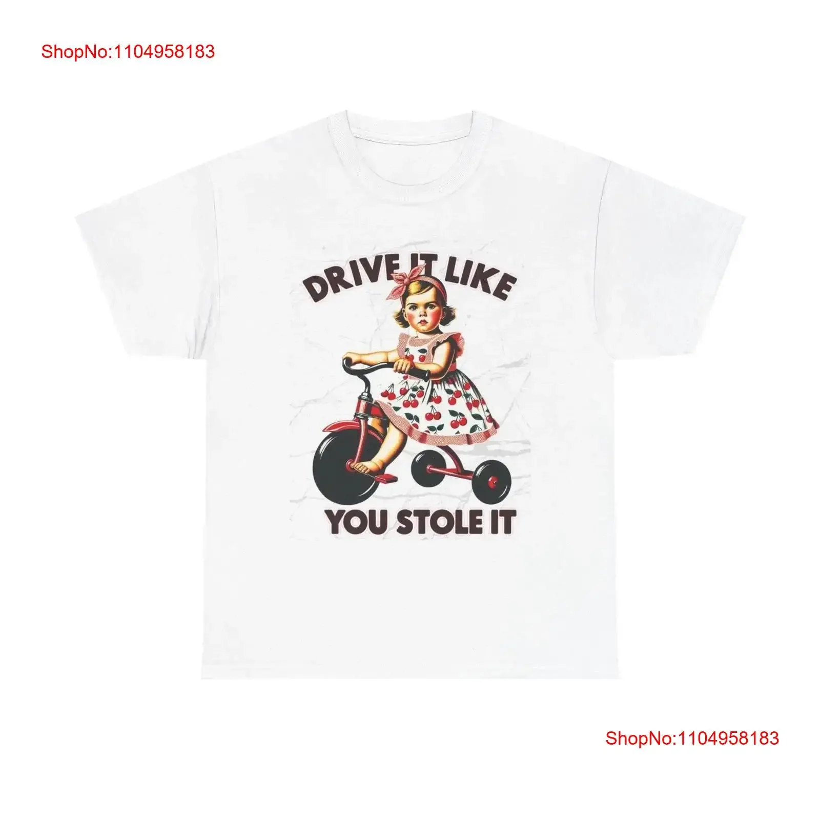 

Футболка Drive It Like You Stole, забавная, из плотного хлопка, винтажная, с растянутым рисунком, слегка стильная, удобная