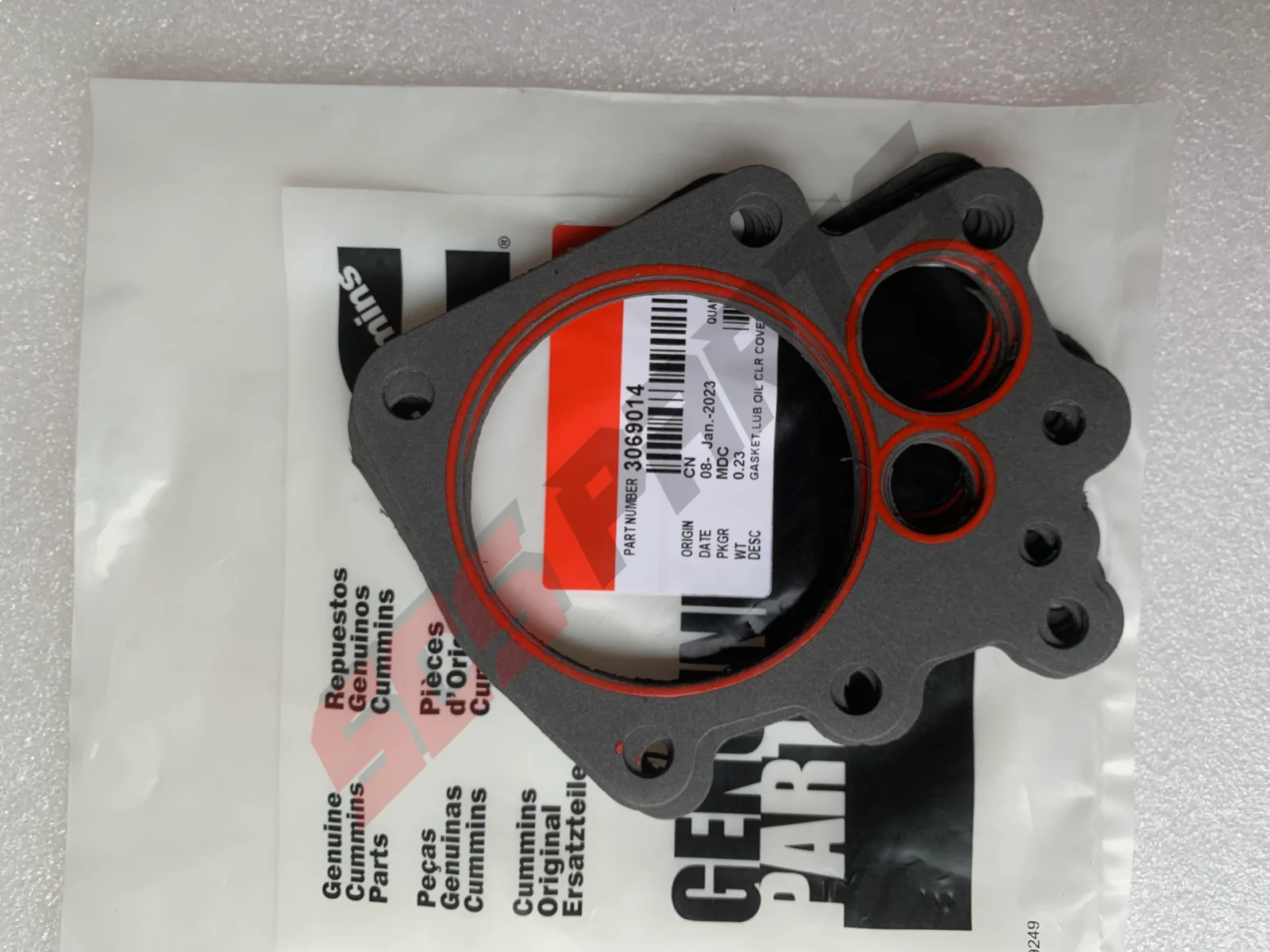 

3069014 Lubricating Oil Cooler Cover Gasket Fit Cummins Engine