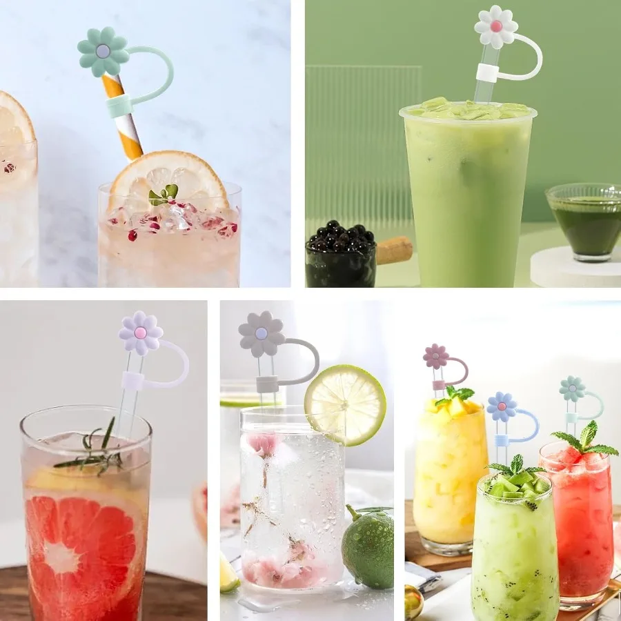 7 قطعة 0.4in 10 مللي متر قطرها سيليكون القش يغطي غطاء متوافق مع ستانلي 20 30and40 أوقية كوب القش القبعات العالية ل ستانلي 40 أوقية تو #6