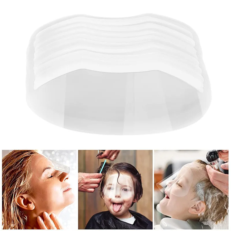 100 Pcs Clear Shower Face Eye Shield Eyelash Shower Protector Eyelash Extensions Protector Eye Shields for Tool Salon Supplies