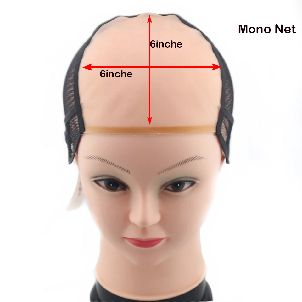 6*6 Mono Net Lace Wig Caps For Making Wigs Closure Frontal Base Wig Accessory Tools Invisible Hair Nets Lace Wig Base Cap