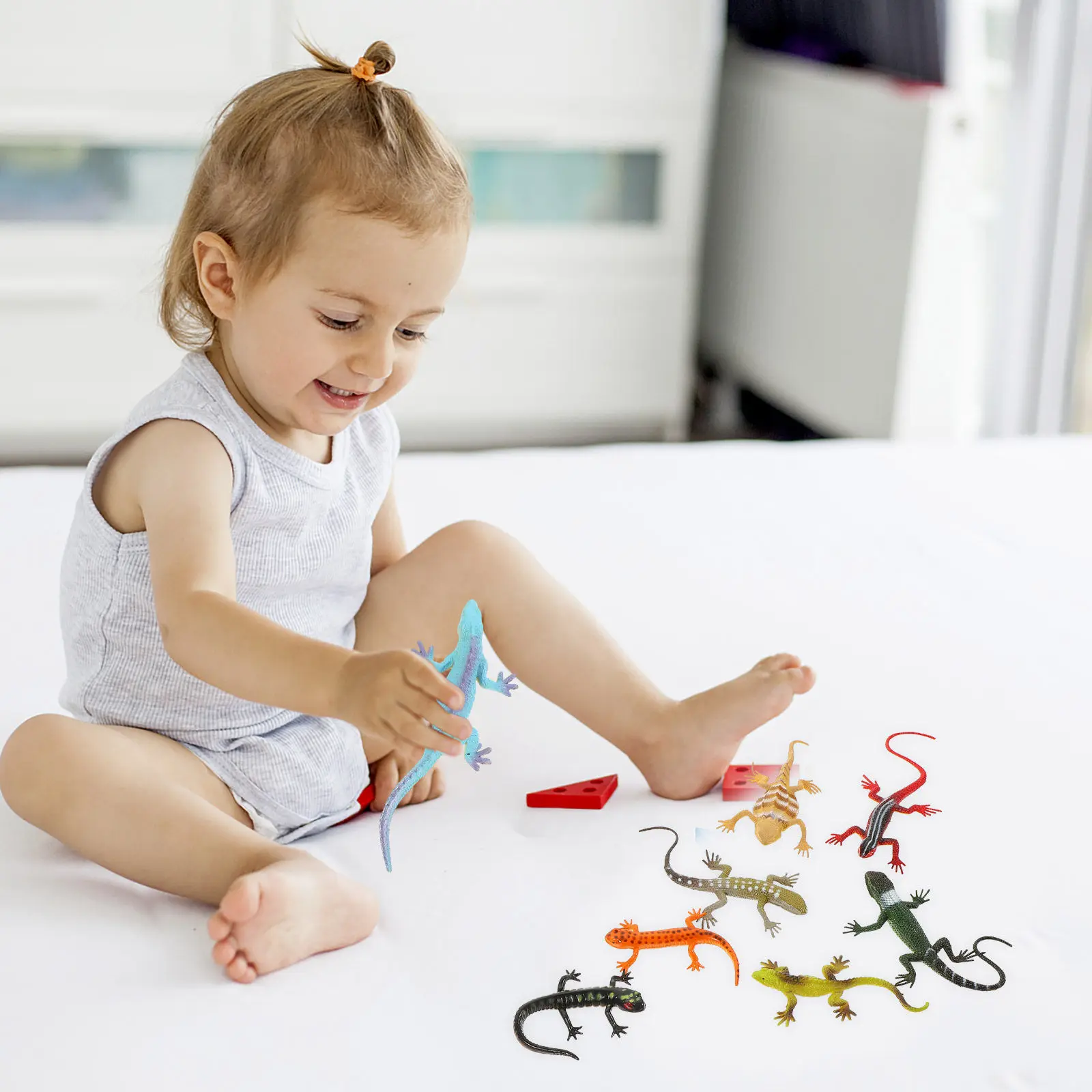 

Набор из 18 ультрареалистичных фигурок ящериц для обучения, декора террариумов и оформления классов на тему рептилий