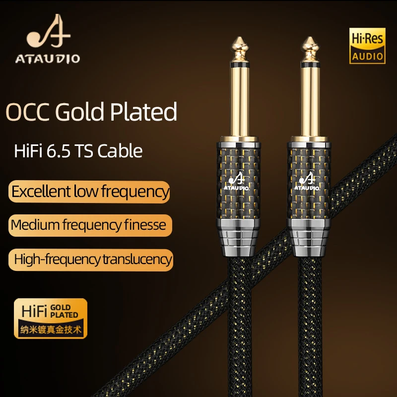 cable-de-audio-hifi-de-65mm-de-alta-calidad-chapado-en-oro-occ-con-conector-de-fibra-de-carbono-cable-auxiliar-de-635mm-cable-de-conexion-profesional-para-guitarra