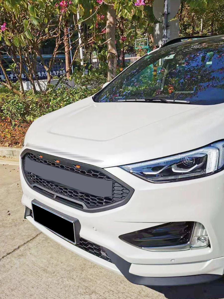 Fit For Ford Edge 2019-2022  modification Front  Grille W/LED Racing grill