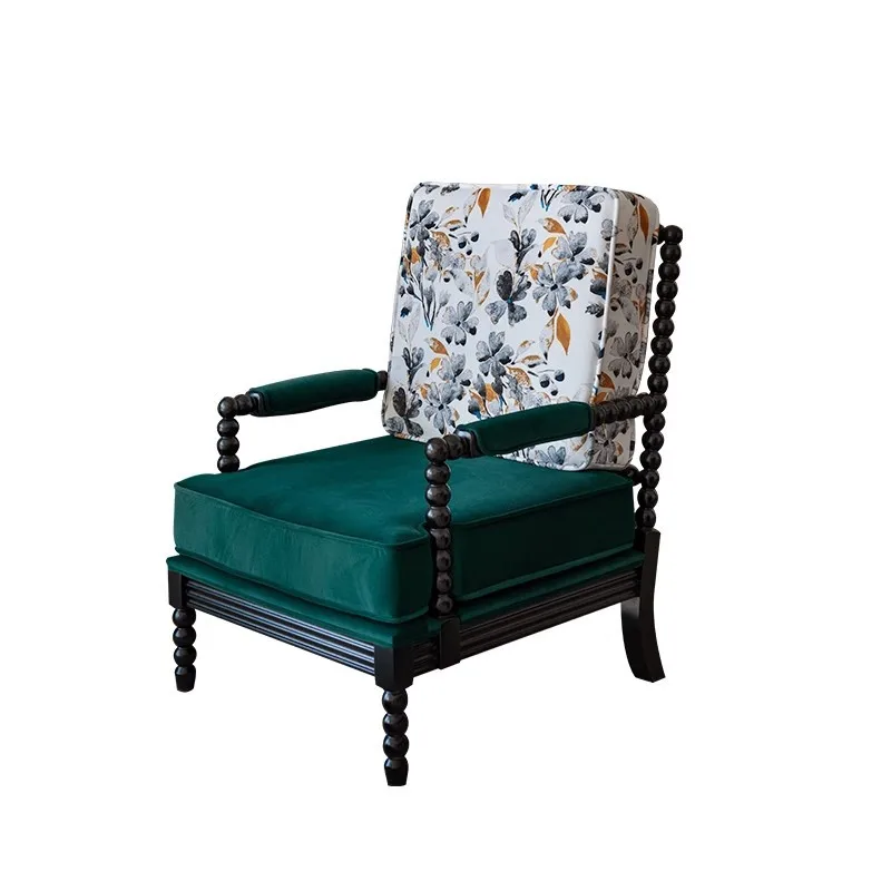 

Американский ретро одиночный диван-кресло тигровый стул балкон свет роскошное кресло из цельного дерева антикварная гостиная французский табурет для отдыха