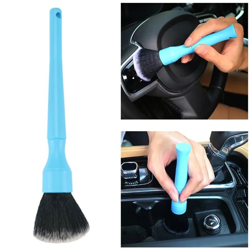 

Car Brushes Car Detailing Brush Set Long Soft Bristle For Car Detail Cleaning Dashboard Air Outlet Wheel B for Console Vents 1PC