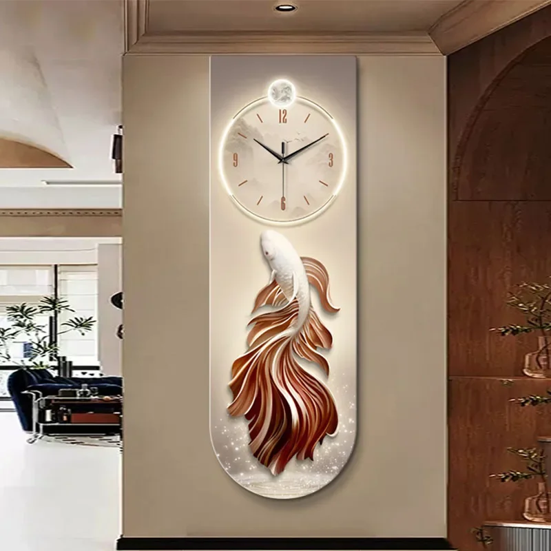 Interior Nordic Japanese Interior Wall Clocks Led Art Mural Aesthetic Wall Clocks Cartoon Nordic Horloge Ornaments Home Decor