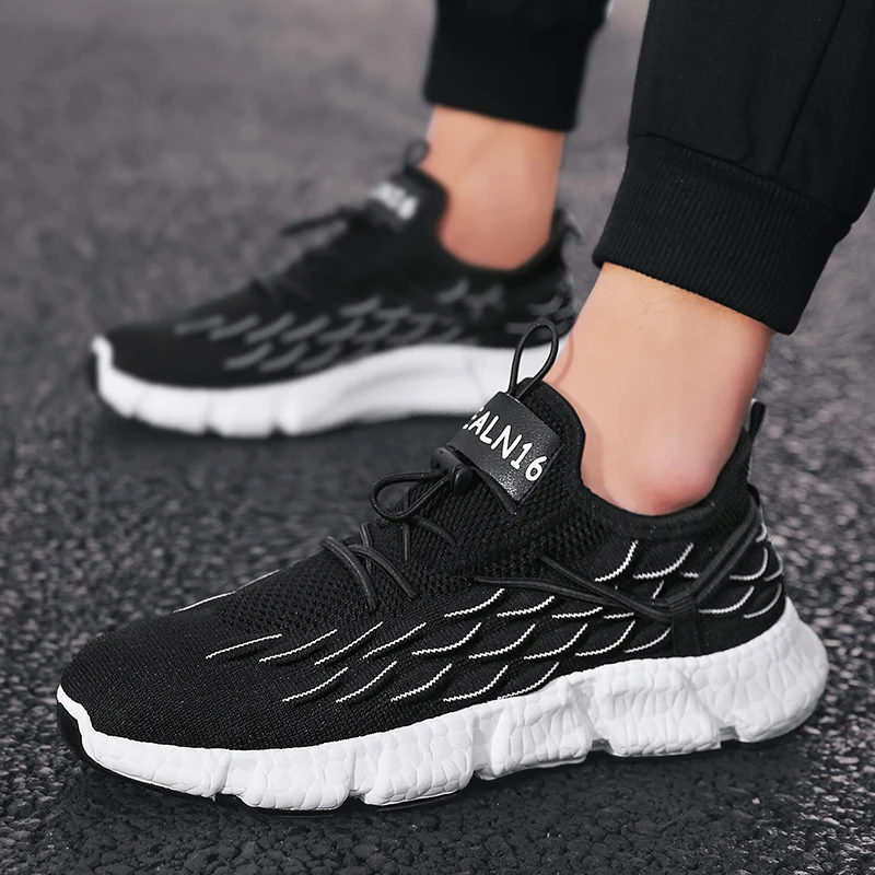 Men's Sneakers Fashion Sport Outdoor Running Shoes Mesh Light  Breathable Casual Jogging Shoes