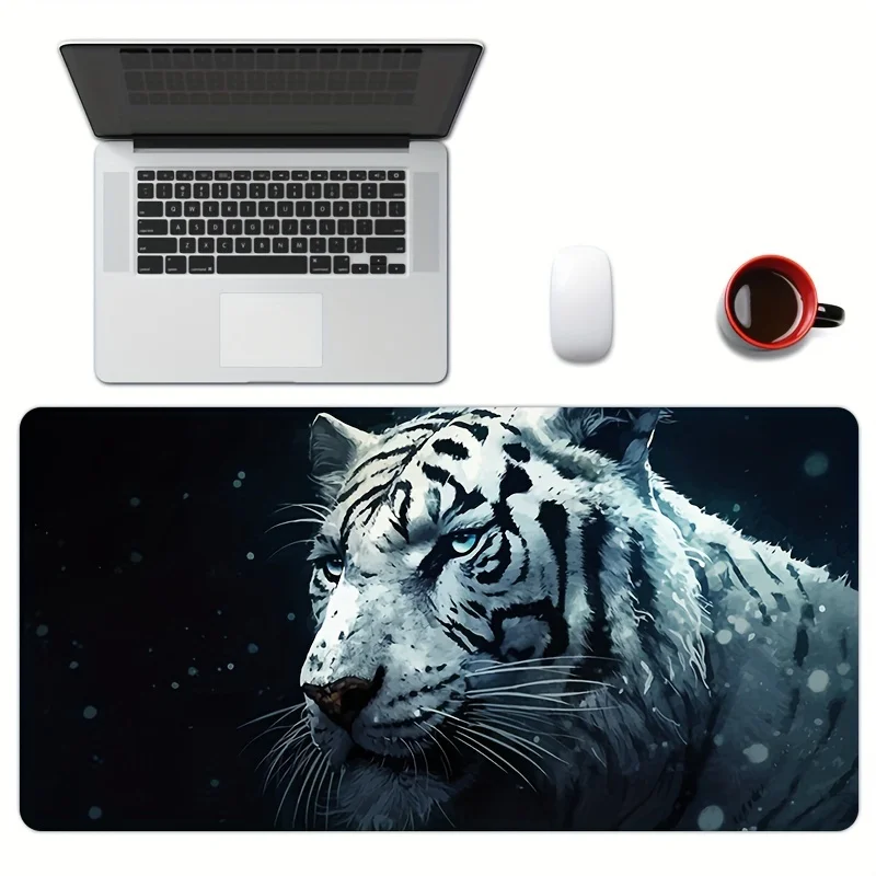 

Large Gaming Mouse pad Tiger Computer Keyboard Pad Mouse Mat Desk Mat Rubber Anti-Slip Office MousePad Desk pad Accessories game