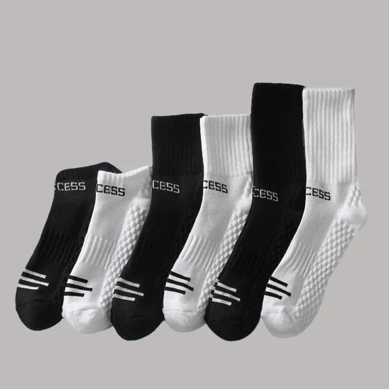 

4 Pair Men Deodorant Socks Spring Autumn Moisture Sweat Basketball Wicking Sweat Professional Running Training Socks