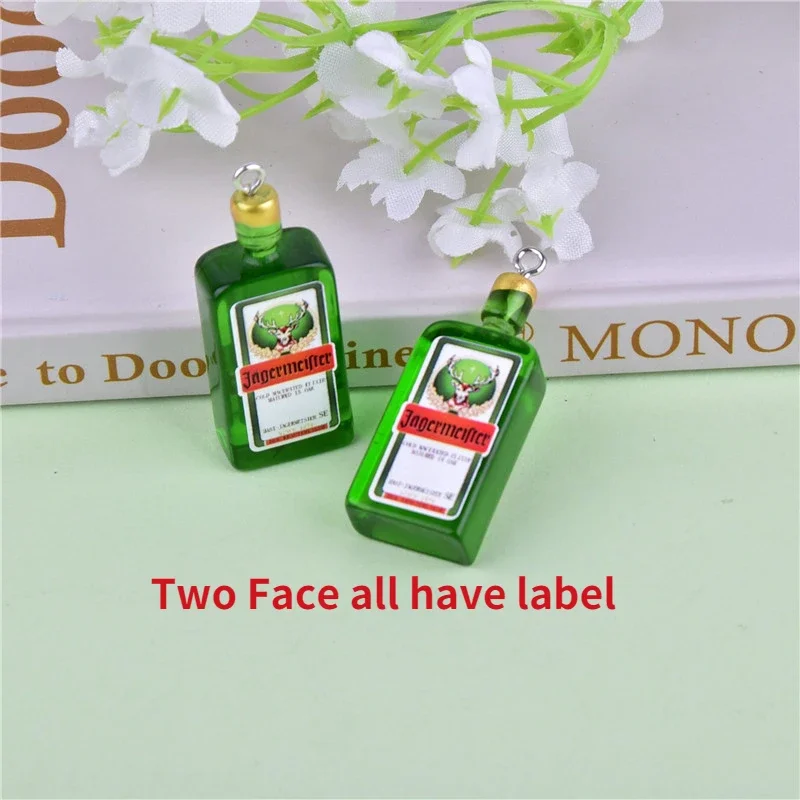 Alcohol Jager Bottle Charms for Earring DIY