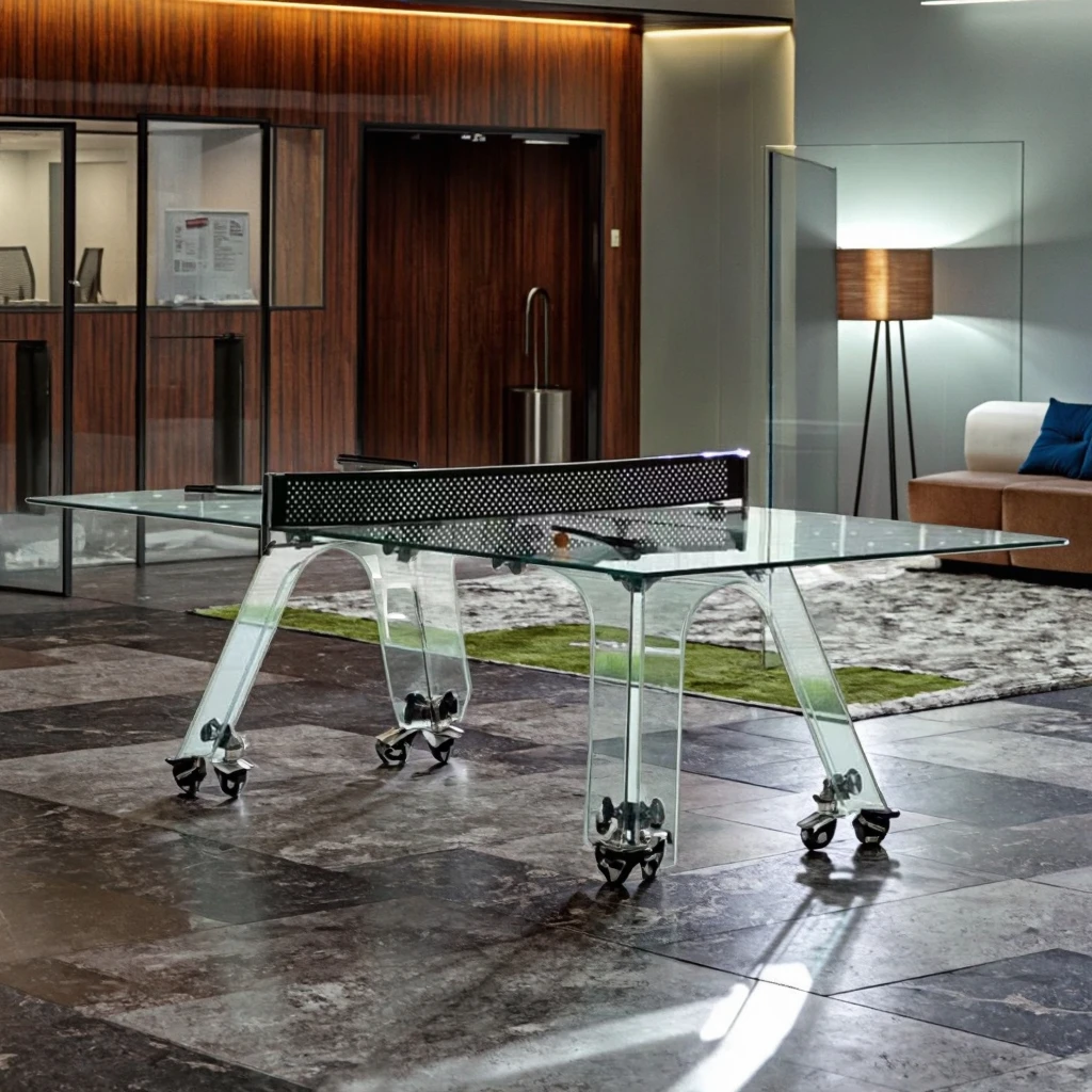 High-grade Luxury Table Tennis Glass Outside Billiards Table Luxury 3 in 1 Pool Table with Ping Pong and 7FT 8ft 9ft for Office