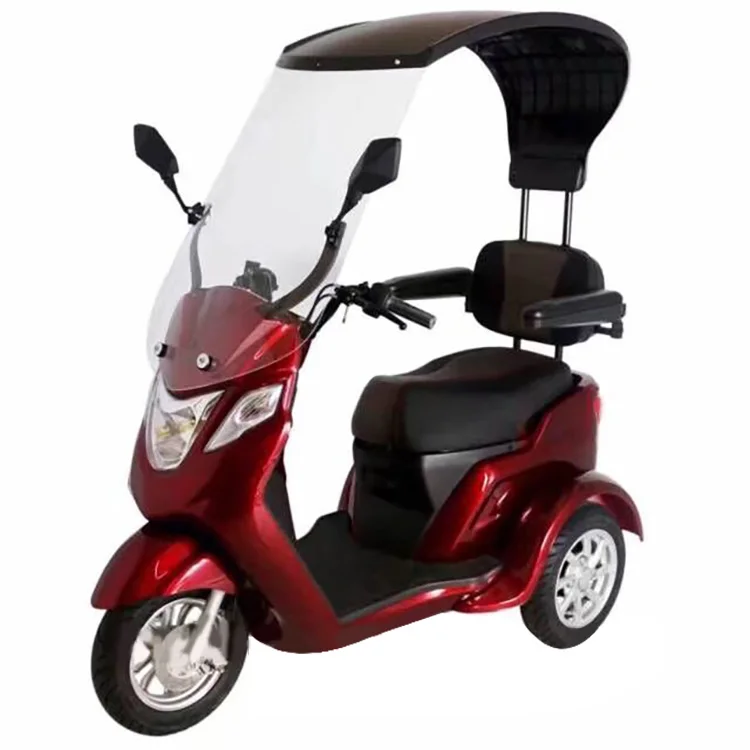 

60v 500w High Quality Electric Motorcycle Scooter Electric Tricycles For Adult With Anti-rain Roof