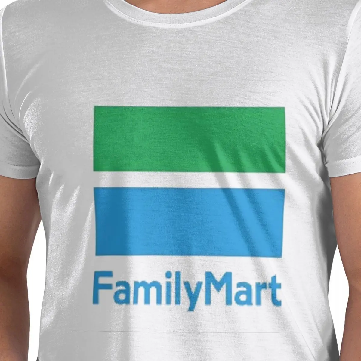 

Футболка Family Mart из 100% хлопка, мужские футболки большого размера, мужские футболки с круглым вырезом и коротким рукавом, S-6XL