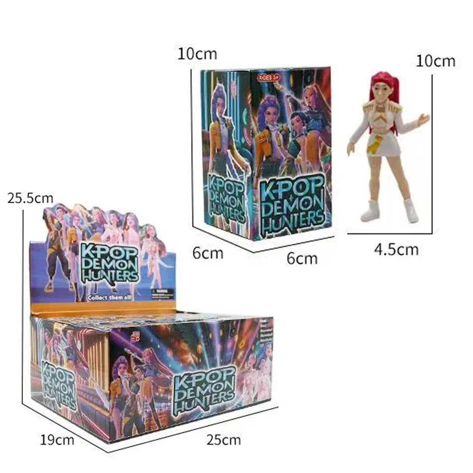 Figuras de acción de cazadores de demonios Kpop, 6 estilos, caja ciega, juguete Derpys Tiger Rumi Mira Zoey Sussy, muñeca para seguidores, regalo sorpresa