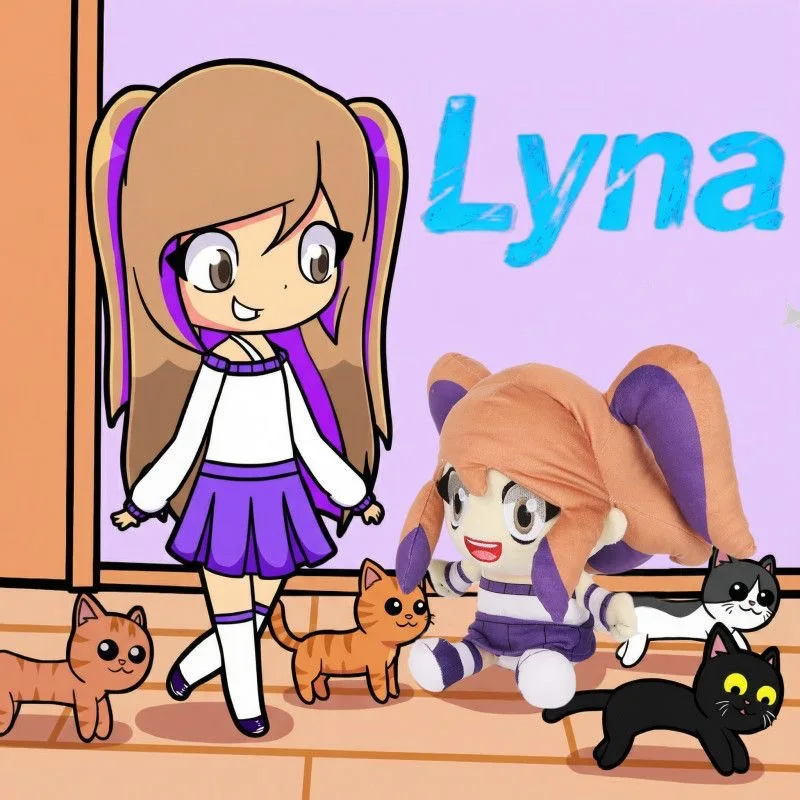 

Game Lyna Plush Toy Anime Streamer Character Stuffed Figurine Soft Doll Plushie Collection Cute Birthday Fans Girl Birthday Gift