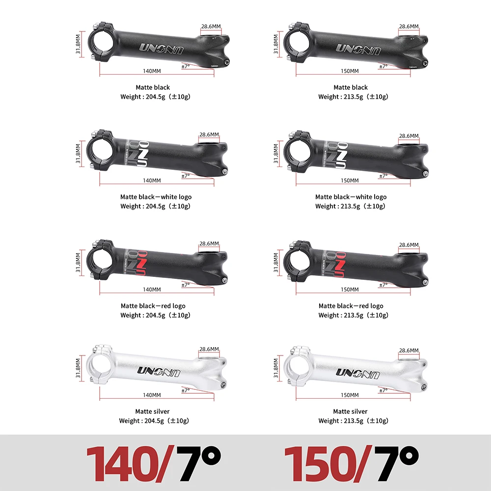 UNO Long Road Bike Stem 140/150mm Mtb Handlebar Stem 7/17 Mtb Bike Table 31.8mm Takeaway Down Stem Bicycle Bridge Mount view 4