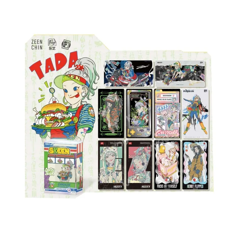 KAYOU Genuine Skeen Zeen Chin Card Lucky Boom Series Trendy Aesthetic Artist Signature Game Limited Collection Card Toys Gifts