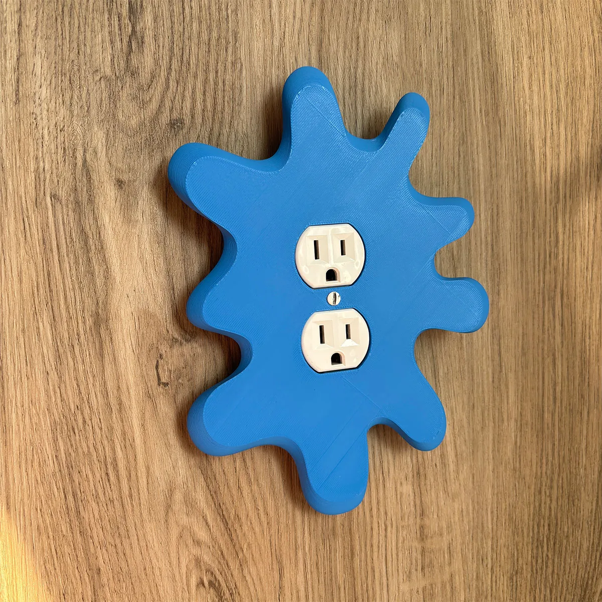 1 pc blue cement shaped switch decorative panel, two styles to choose from, creative switch panel decoration