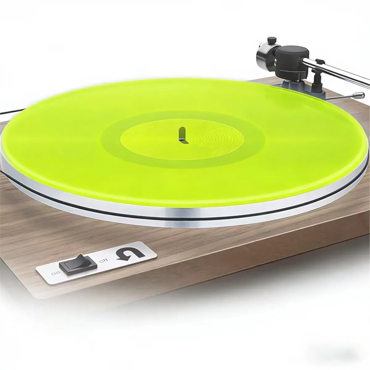Y69A Turntable Mat Record Platter Slipmat Low Noise Acrylic Record Player Platter Slip Mats for 12 Inch Record Player