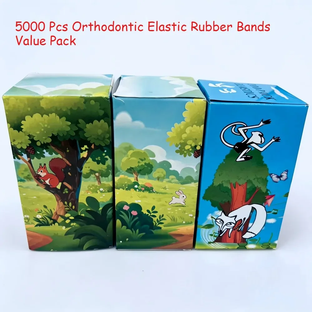 

Набор ортодонтических эластичных резинок (5000 шт.) – резинки для вытяжения и разделения зубов, выгодный комплект для стоматологических клиник