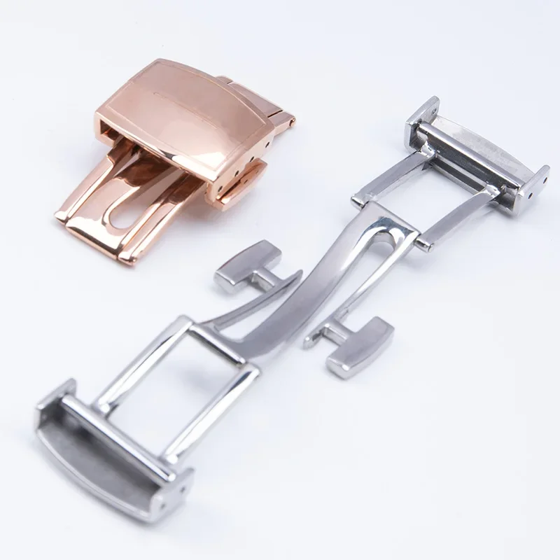 

Складная пряжка из нержавеющей стали 18 мм, подходит для ремешка Patek для Philippe, застежка-бабочка с цветком, ПП, качественная кнопка развертывания