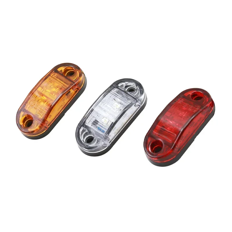 24v 12v Amber LED Side Marker Lights For Trucks Side Clearance Marker Light Clearance Lamp 12V Red White for Trailer