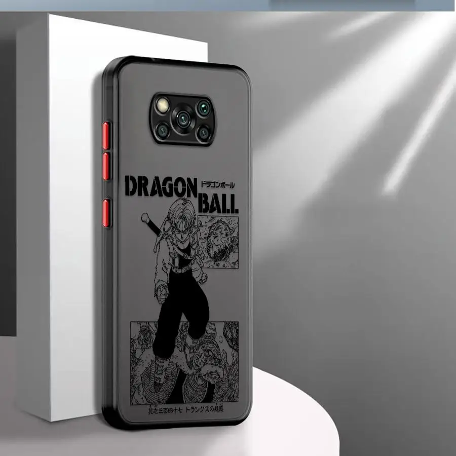 Dragon Ball Comics Vegeta Gohan Capa para Xiaomi Poco F3 X3 NFC C50 M5s C40 X3 X4 X5 Pro C51 Capa traseira para telefone